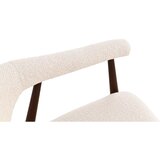 Lomoco NASLANJAČ, kovina, tekstil krem barve, barva oreha | Shoptok.si