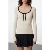 Trendyol Stone Square Collar Knitwear Sweater | Shoptok.si