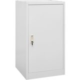 vidaXL Omara za sedlo svetlo siva 53x53x105 cm jeklo Cene