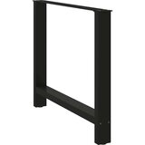vidaXL Noge kavne mizice črna 2 kosa 90x(72-73) cm jeklo | Shoptok.si