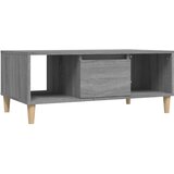 Maison Chic Klubska mizica - kavna mizica - Nizka mizica siva sonoma 90x50x36,5 cm inženirski les, (21753401) | Shoptok.si