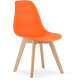  KITO stolica narančasta / prirodne noge x 2 | shoptok.hr