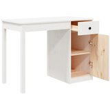 vidaXL Radni stol bijeli 100x50x75 cm od masivne borovine | shoptok.hr