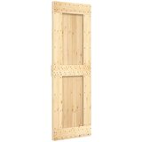 vidaXL Drsna vrata s kompletom vodil 70x210 cm trdna borovina | Shoptok.si