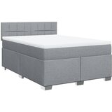  Krevet box spring s madracem svjetlosiva 160x200 cm tkanina | shoptok.hr