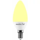 MAX-LED LED žarnica - sijalka E14 C30 4W (35W) toplo bela 3000K