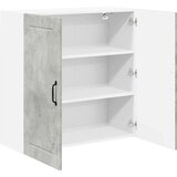 vidaXL Stenska kuhinjska omarica z vrati Betonsko siva 80 x 31 x 80 cm | Shoptok.si