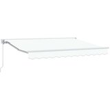  Ročno zložljivo senčilo Bela 3 x 2,5 m Poliester s PU premazom, (5000205807) | Shoptok.si