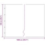  Barijera za korijenje Crna 1 x 10 m Polietilen | shoptok.hr