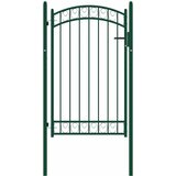  Vrata za ogradu EMMEN s lučnim vrhom čelik 100x106 cm zelena | shoptok.hr