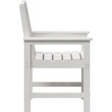 vidaXL vrtni jedilni stoli 6 kosov bela 65.5x55.5x88 cm HDPE | Shoptok.si