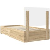  Krevetna konstrukcija s ladicama Sonoma hrast 75 x 190 cm | shoptok.hr