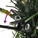  Osvetljena novoletna jelka s storži zelena 120 cm PVC in PE, (20669658) | Shoptok.si