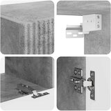  Set TV komoda 6 pcs Betonski sivi Konstruirano drvo | shoptok.hr