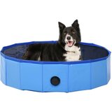 vidaXL Sklopivi bazen za pse plavi 80 x 20 cm PVC | shoptok.hr