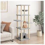 vidaXL Penjalica za mačke sa stupovima za grebanje svjetlosiva 154 cm | shoptok.hr