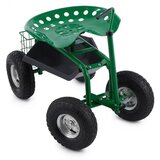 Waldbeck PARK RANGER, ZELEN, VRTNI STOL NA KOLESIH, 130 KG, MOBILNI,PROSTOR ZA ODLAGANJE, JEKLO cene