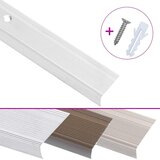  Rubnjaci za stepenice L-oblika 5 kom aluminijski 100 cm srebrni | shoptok.hr