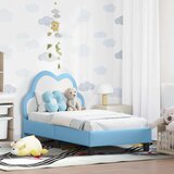  Posteljica za malčke z vzglavjem Modra 70 x 140 cm PU, (5000105708) | Shoptok.si
