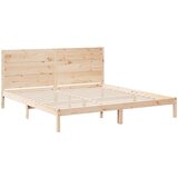  Daljši posteljni okvir brez vzmetnice 200x220 cm trden les, (22053867) | Shoptok.si