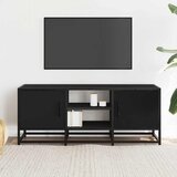TV ormarić crni 100 x 35 x 41 cm konstruirano drvo i metal | shoptok.hr