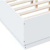 vidaXL Okvir za krevet bijeli 135x190 cm konstruirano drvo | shoptok.hr
