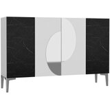 Hanah home komoda afra KM120 white royal marble silver | ePonuda.com