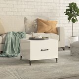 vidaXL stolić za kavu s metalnim nogama sjajni bijeli 50 x 50 x 40 cm Cijene