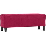  Klupa crvena boja vina 100 x 35 x 41 cm baršunasta | shoptok.hr