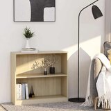 vidaXL Polica za knjige sonoma hrast 80x24x75 cm izrađeno drvo Cijene