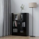 vidaXL Vitrina crna 82,5 x 30,5 x 115 cm od iverice Cijene