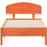 vidaXL Okvir kreveta s uzglavljem voštano smeđi 75x190 cm od borovine | shoptok.hr