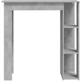  Barski stol s policom siva boja betona 102x50x103 5 cm iverica | shoptok.hr
