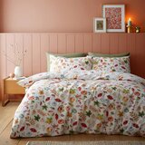 Catherine Lansfield Bela/oranžna enojna posteljnina 135x200 cm Autumn Pumpkins – | Shoptok.si