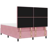  Krevet s opruga kutije Ružičasta 200 x 140 cm Baršun | shoptok.hr