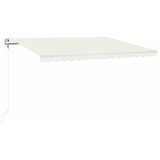  Automatska tenda sa senzorom za vjetar LED 400x300 cm krem | shoptok.hr