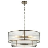  Endon 119456 - Luster na lancu RIDGETON 8xE14/7W/230V mat hrom | Eponuda.com