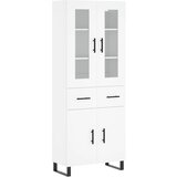 Maison Chic Visoka omara - Komoda - Predalnik bela 69,5x34x180 cm inženirski les, (21722450) | Shoptok.si