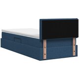 Krevet s madracem i skladištem Plava 100 x 200 cm Baršun | shoptok.hr