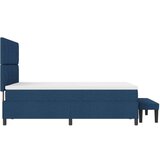 vidaXL Krevet s podnicom s madracem i klupom plavi 140x190 cm tkanina | shoptok.hr