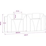  Jastuk za uzglavlje Viana boja cappuccina 120 cm od umjetne kože | shoptok.hr