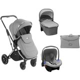Kikka Boo dečija kolica angele 3in1 set sa autosedištem i tvrdom korpom chrome grey (KKB10188) | ePonuda.com
