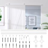 Komplet za klizna vrata 200 cm čelični bijeli | Eponuda.com