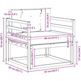  Srednja sofa za van Prirodna | shoptok.hr