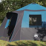  Kabinski šator s krovom Plava i siva 500 x 500 x 294 cm | shoptok.hr