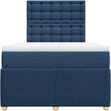  Krevet s oprugama i madracem plavi 120 x 190 cm od tkanine | shoptok.hr