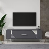 Hanah home Retrop2 - Anthracite, Silver AnthraciteSilver TV Stand | ePonuda.com