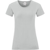Fruit Of The Loom Iconic Grey Women's T-shirt in combed cotton Cijene