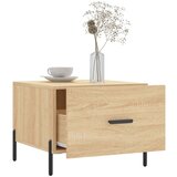 vidaXL Klubska mizica sonoma hrast 50x50x40 cm inženirski les | Shoptok.si