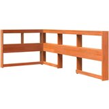  Knjižna postelja brez ležišča vošč. rjava 90x200 cm borovina, (21792407) | Shoptok.si